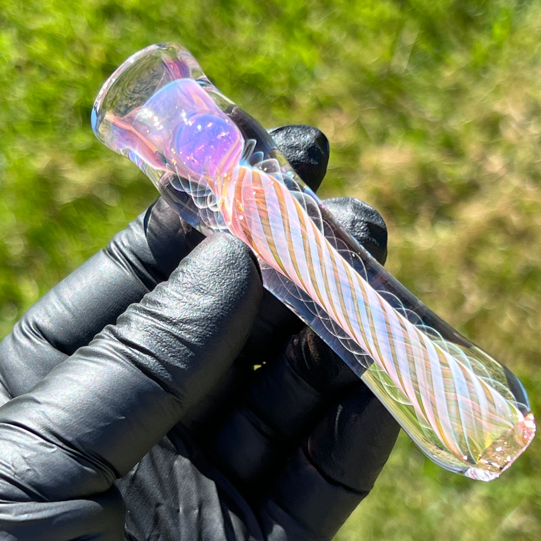 Thick Fume Chillum Glass Pipe Chuck Glass   