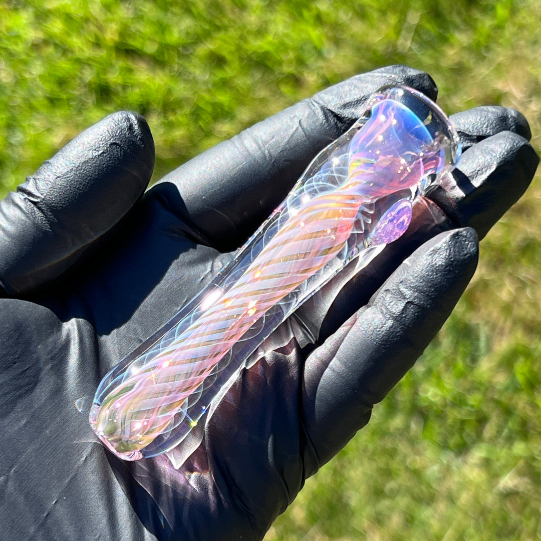 Thick Fume Chillum Glass Pipe Chuck Glass   