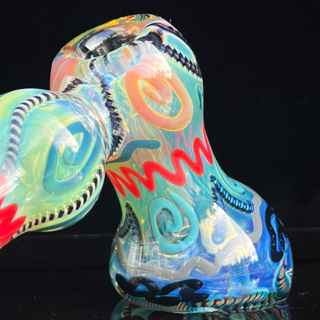 Inside Out Hammer Bubbler Glass Pipe Tiny Mike