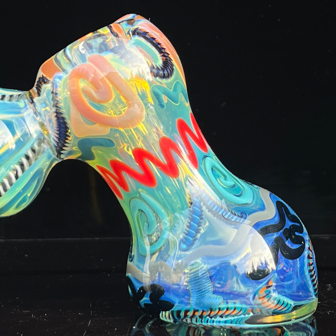 Inside Out Hammer Bubbler Glass Pipe Tiny Mike