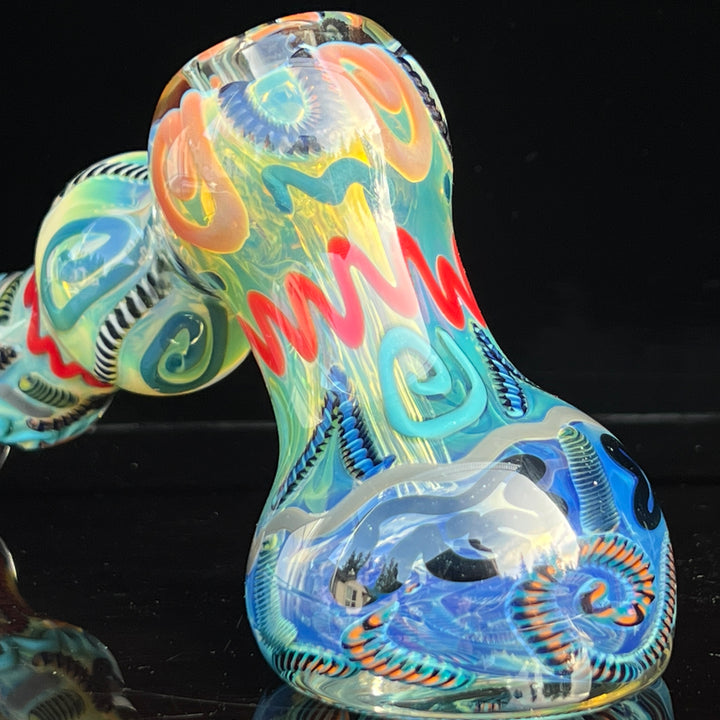 Inside Out Hammer Bubbler Glass Pipe Tiny Mike