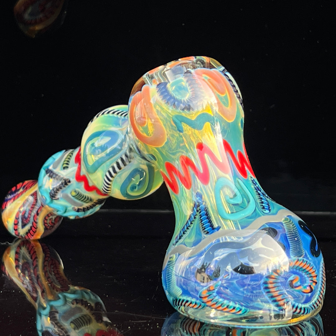 Inside Out Hammer Bubbler Glass Pipe Tiny Mike