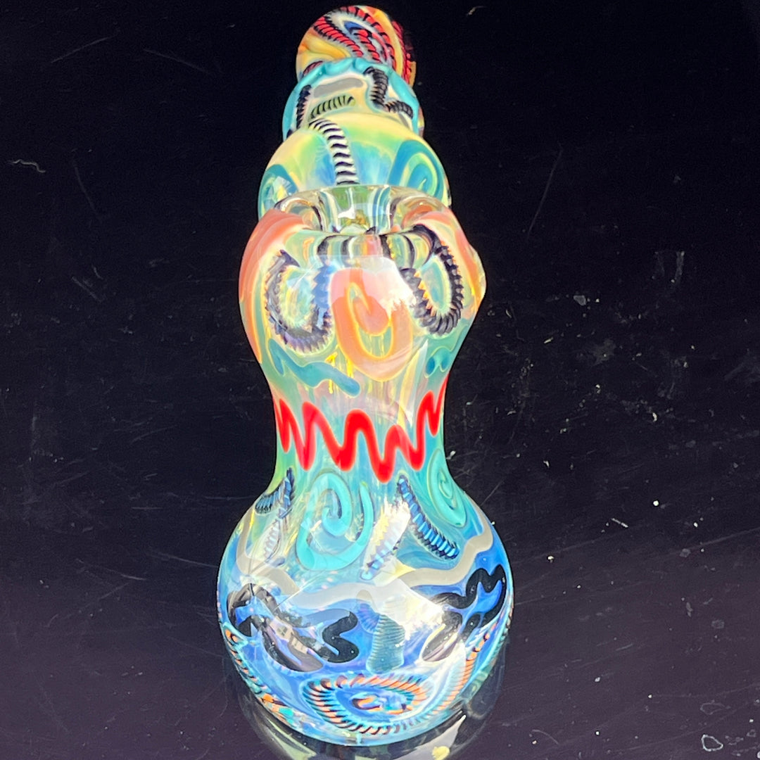 Inside Out Hammer Bubbler Glass Pipe Tiny Mike