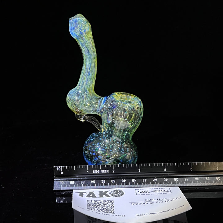 Smooth as Frit Bubbler Glass Pipe Sable Haze   