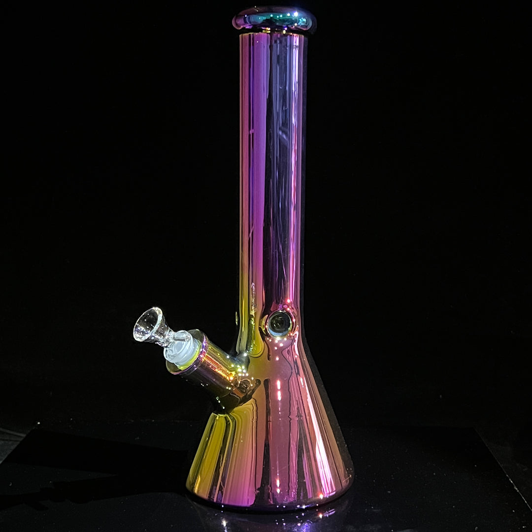 Lustrous Purple Iridescent Bong 13" Glass Pipe TG   