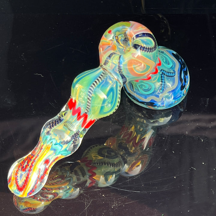 Inside Out Hammer Bubbler Glass Pipe Tiny Mike