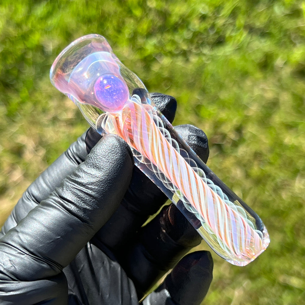 Thick Fume Chillum Glass Pipe Chuck Glass   