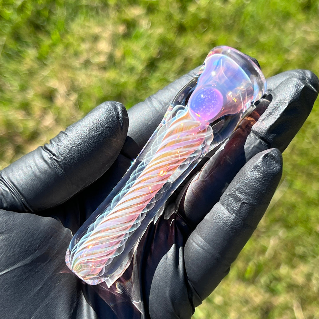 Thick Fume Chillum Glass Pipe Chuck Glass   