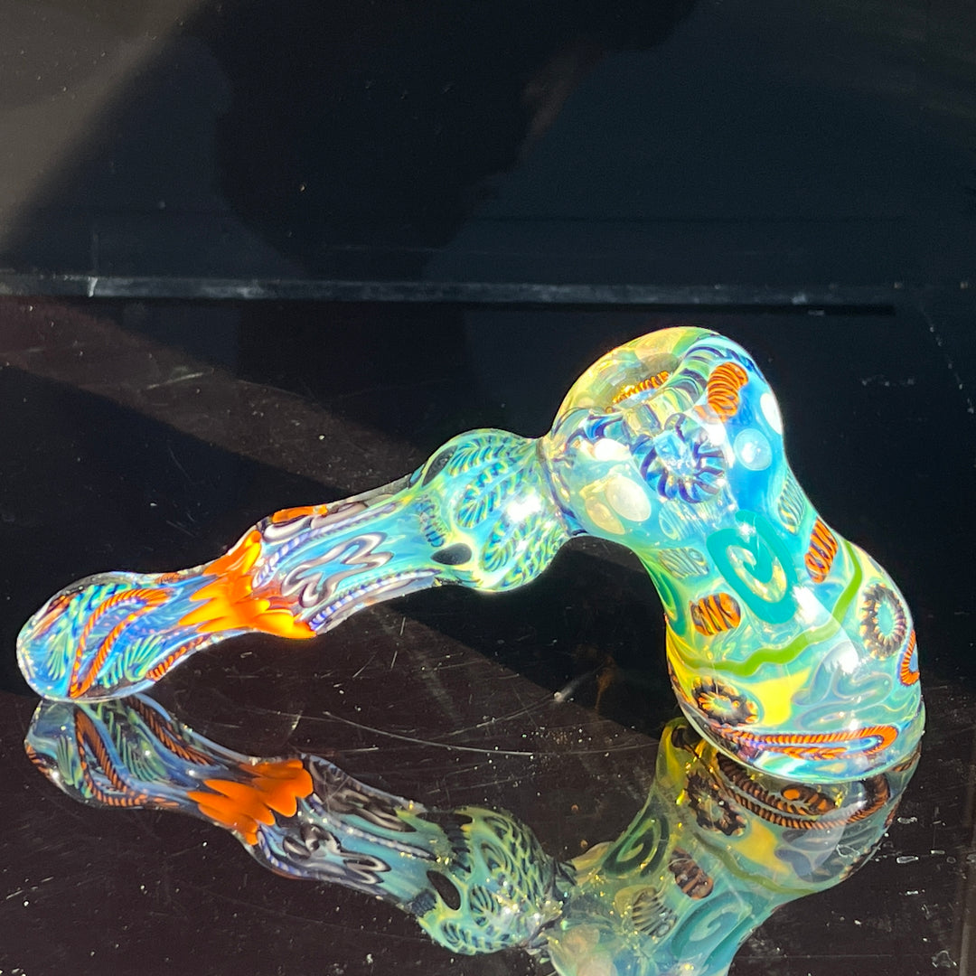 Inside Out Hammer Bubbler Glass Pipe Tiny Mike