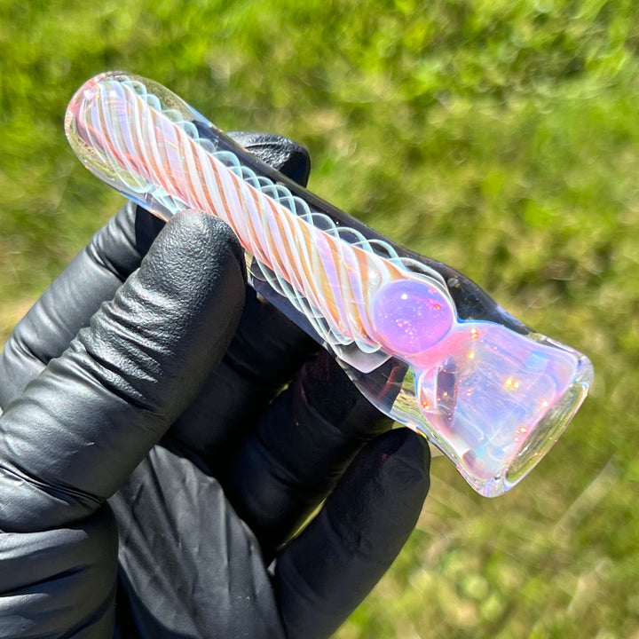 Thick Fume Chillum Glass Pipe Chuck Glass   