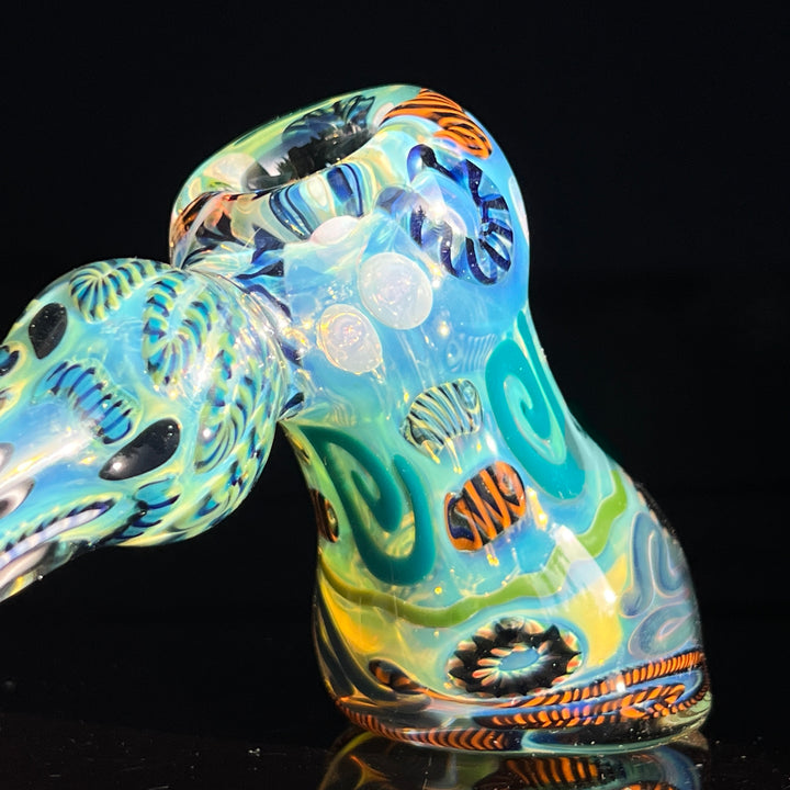 Inside Out Hammer Bubbler Glass Pipe Tiny Mike