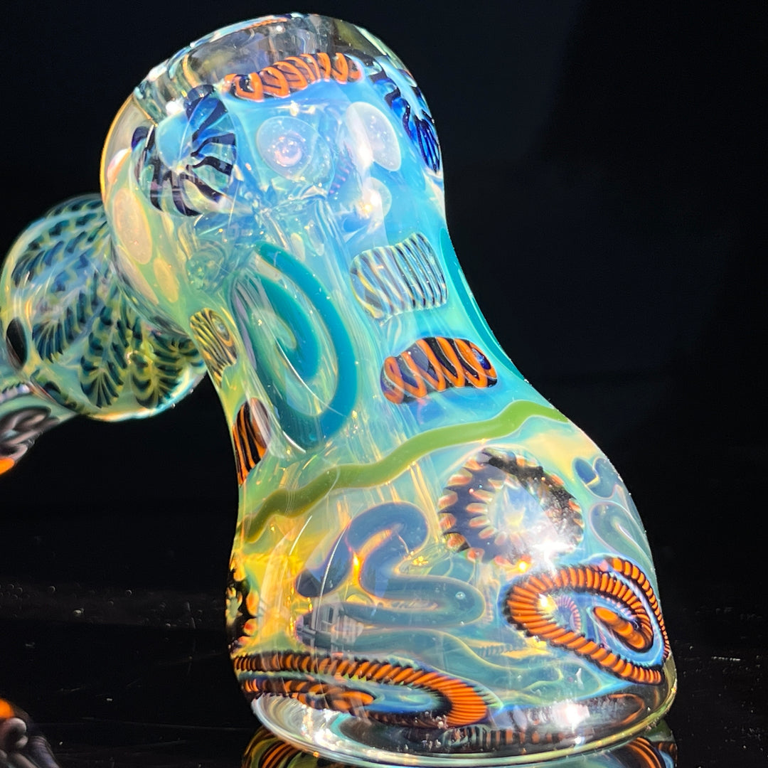 Inside Out Hammer Bubbler Glass Pipe Tiny Mike