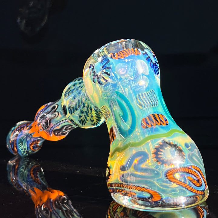 Inside Out Hammer Bubbler Glass Pipe Tiny Mike