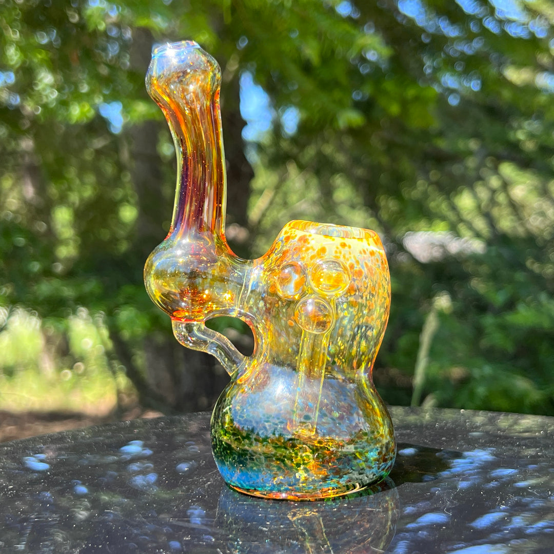 Smooth as Frit Bubbler Glass Pipe Sable Haze   