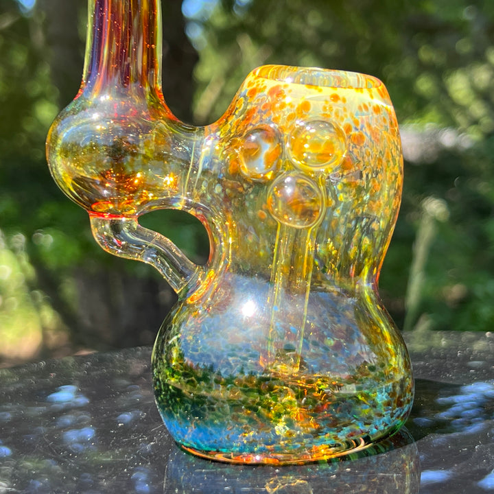 Smooth as Frit Bubbler Glass Pipe Sable Haze   