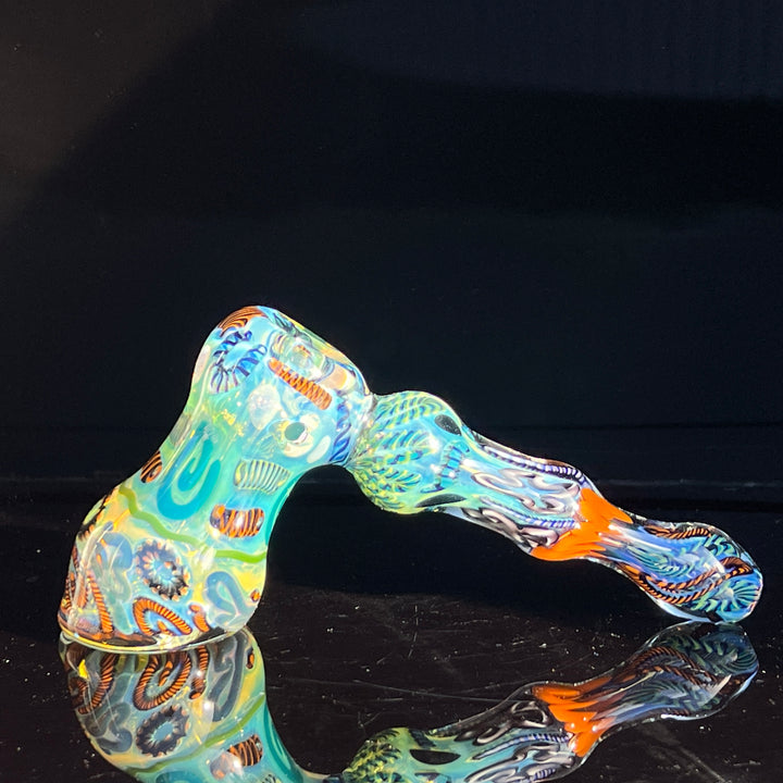 Inside Out Hammer Bubbler Glass Pipe Tiny Mike