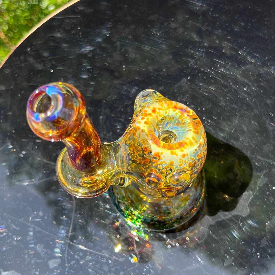 Smooth as Frit Bubbler Glass Pipe Sable Haze   