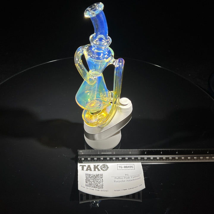 Puffco Peak Fumed Recycler Attachment Glass Pipe TG