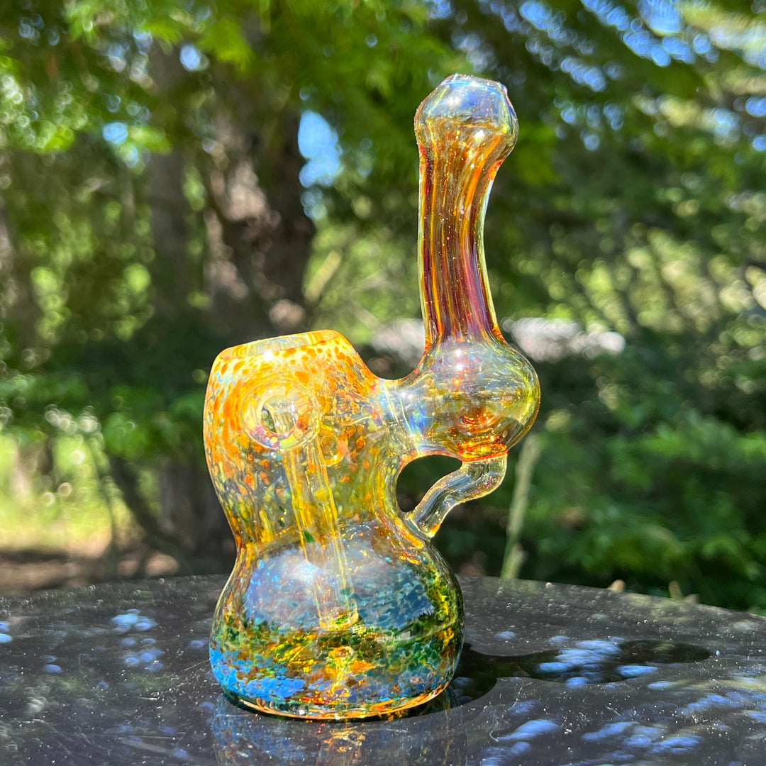 Smooth as Frit Bubbler Glass Pipe Sable Haze   