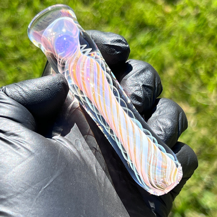 Thick Fume Chillum Glass Pipe Chuck Glass   