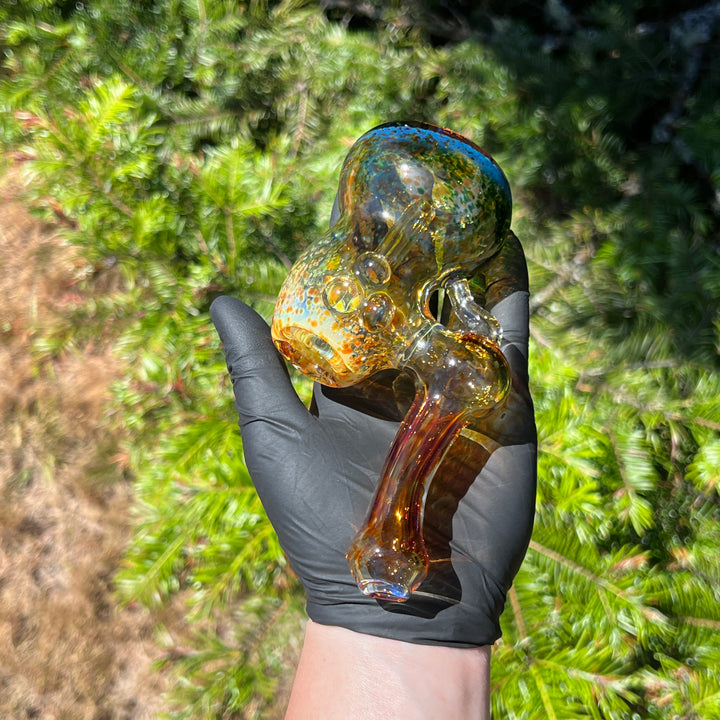 Smooth as Frit Bubbler Glass Pipe Sable Haze   