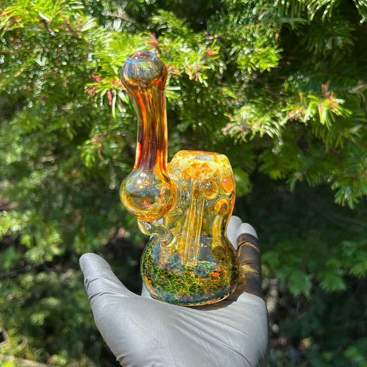 Smooth as Frit Bubbler Glass Pipe Sable Haze   