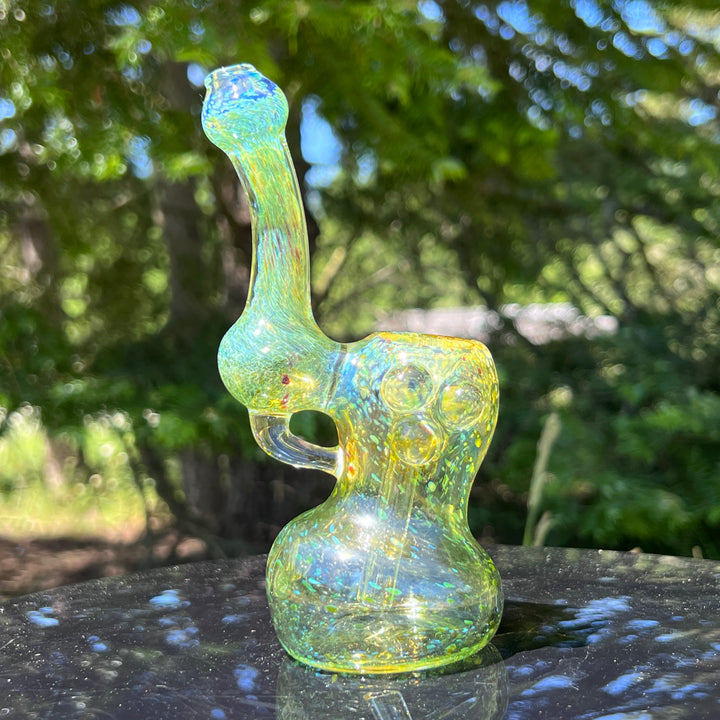 Smooth as Frit Bubbler Glass Pipe Sable Haze   