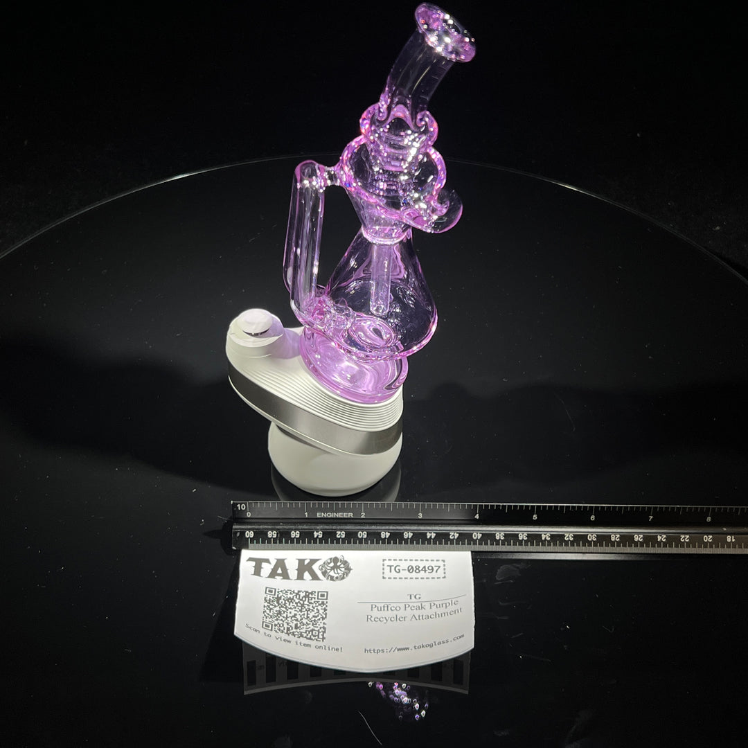 Puffco Peak Purple Recycler Attachment Glass Pipe TG