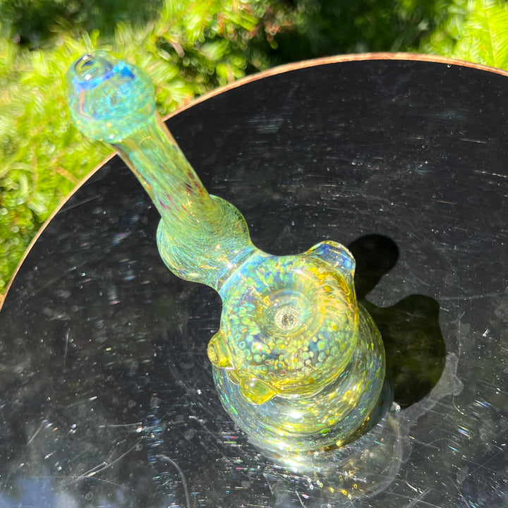 Smooth as Frit Bubbler Glass Pipe Sable Haze   