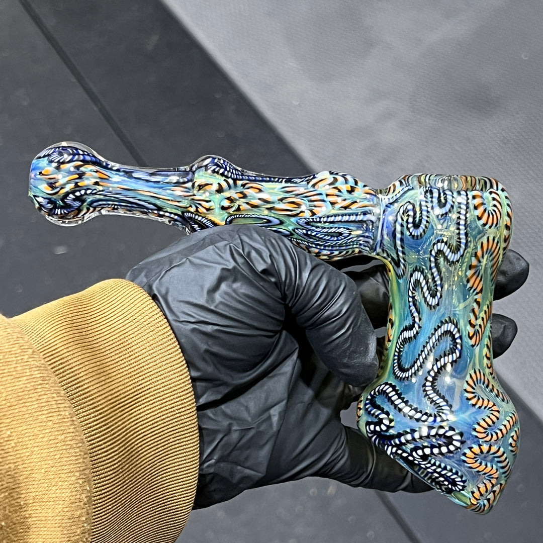 Inside Out Hammer Bubbler Glass Pipe Tiny Mike