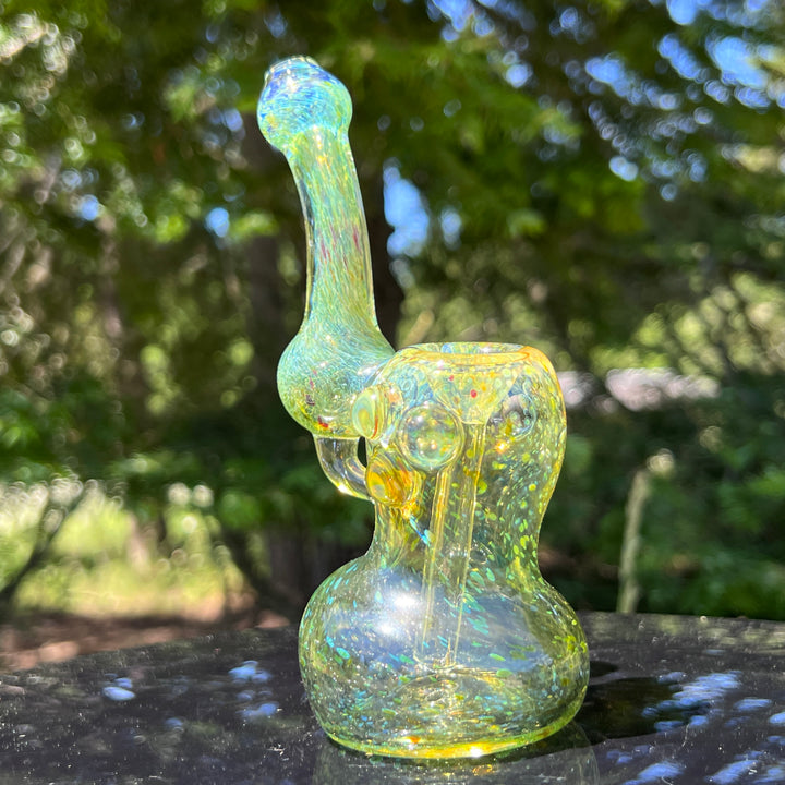 Smooth as Frit Bubbler Glass Pipe Sable Haze   