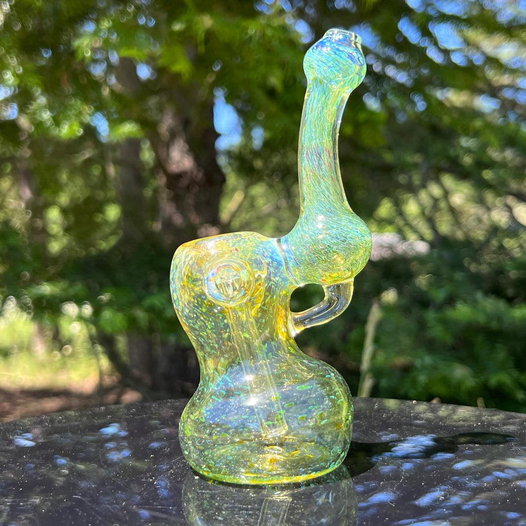 Smooth as Frit Bubbler Glass Pipe Sable Haze   