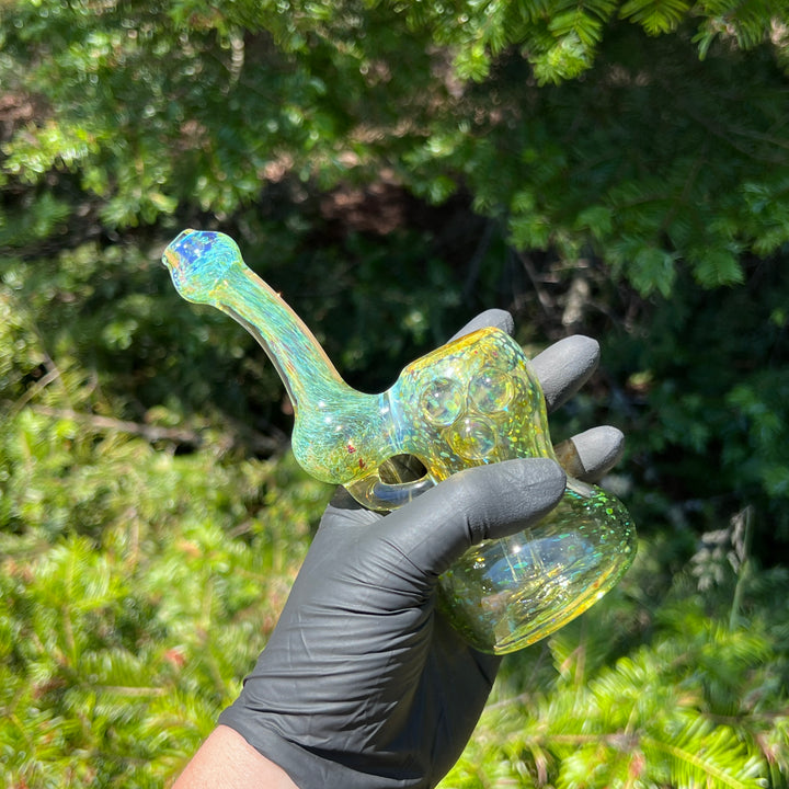 Smooth as Frit Bubbler Glass Pipe Sable Haze   