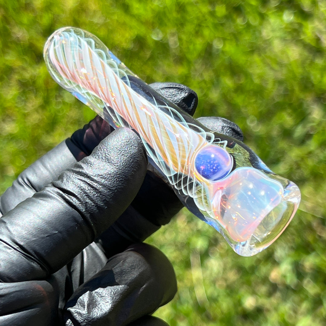 Thick Fume Chillum Glass Pipe Chuck Glass   