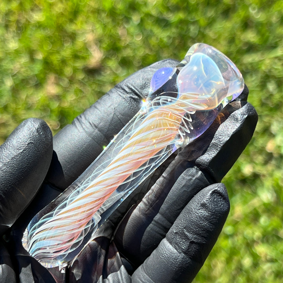 Thick Fume Chillum Glass Pipe Chuck Glass   