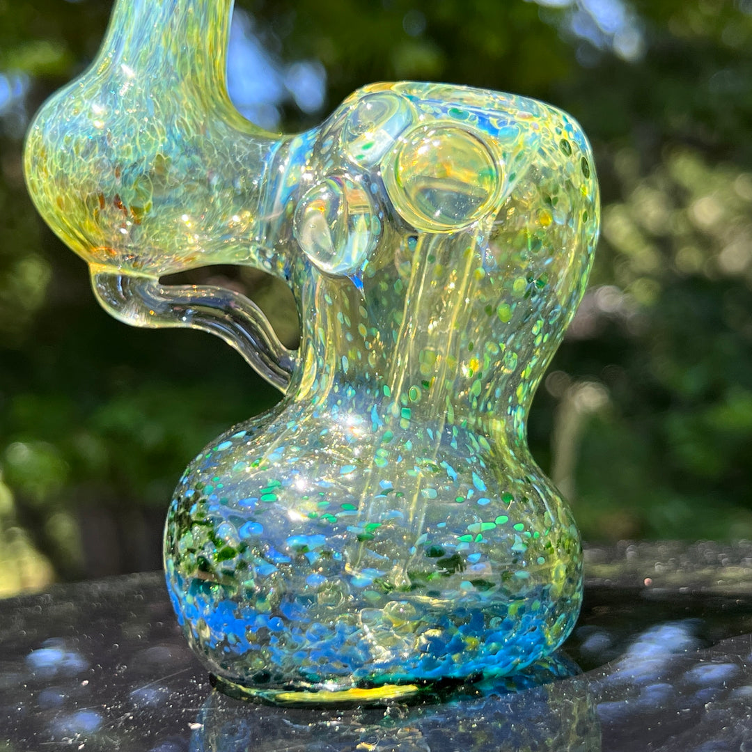 Smooth as Frit Bubbler Glass Pipe Sable Haze   