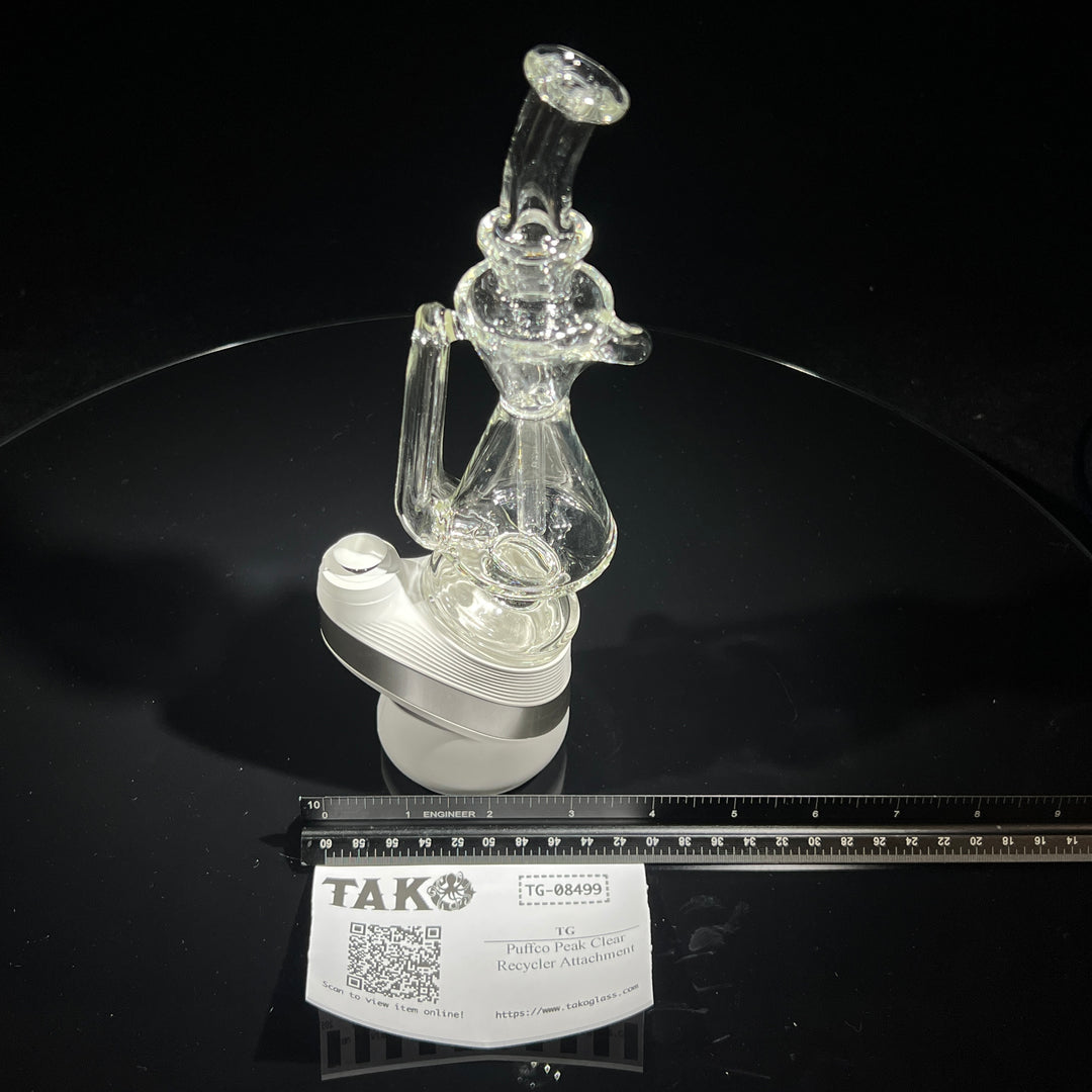 Puffco Peak Clear Recycler Attachment Glass Pipe TG