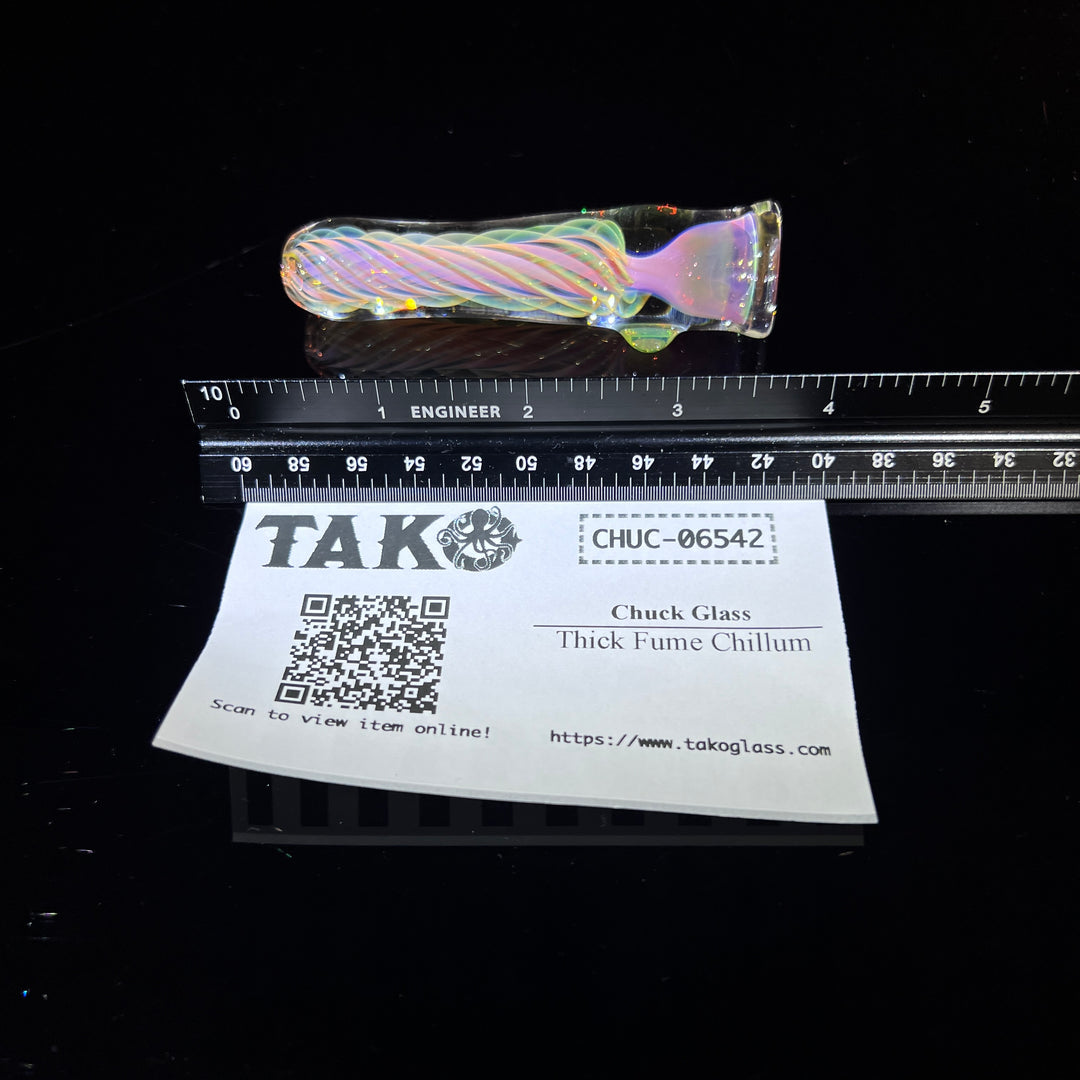 Thick Fume Chillum Glass Pipe Chuck Glass   