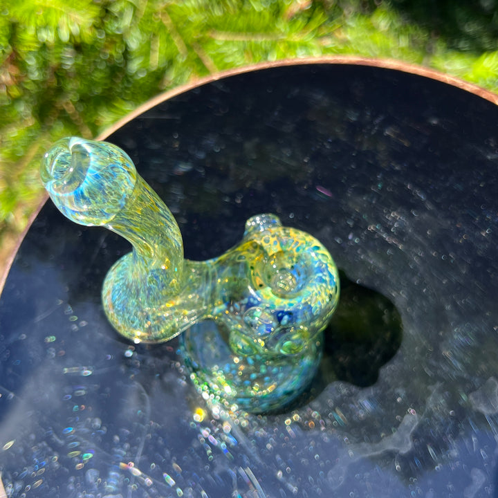 Smooth as Frit Bubbler Glass Pipe Sable Haze   