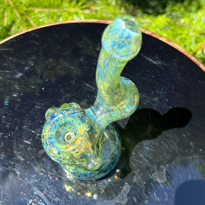 Smooth as Frit Bubbler Glass Pipe Sable Haze   