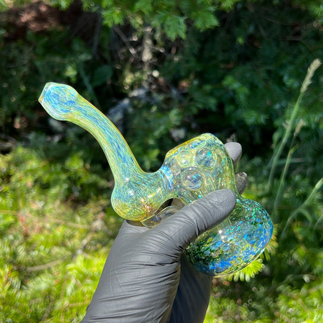 Smooth as Frit Bubbler Glass Pipe Sable Haze   