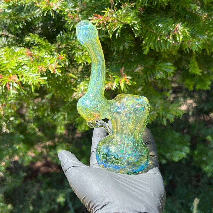 Smooth as Frit Bubbler Glass Pipe Sable Haze   