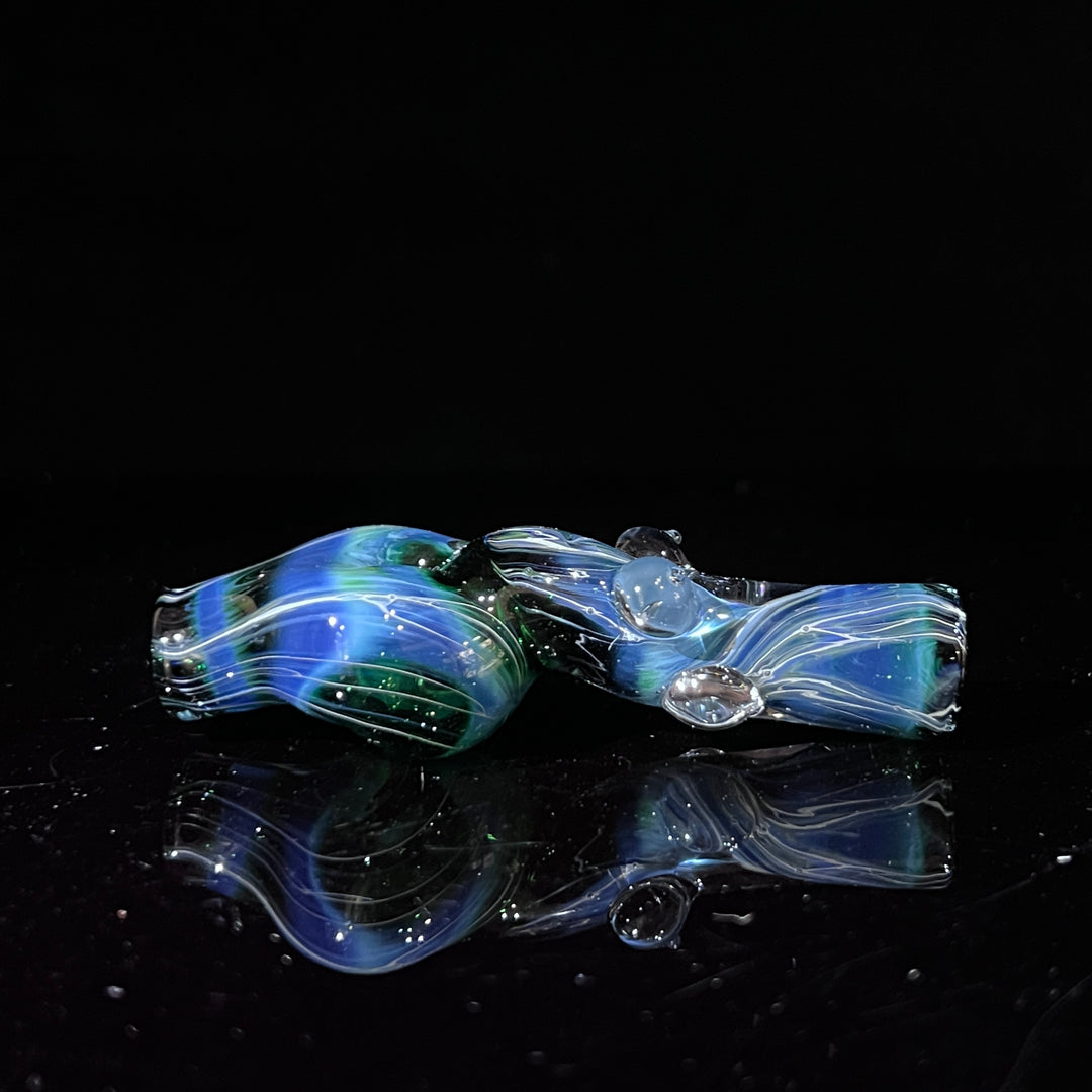 Exp Green Sister Chillum Glass Pipe Sable Haze   