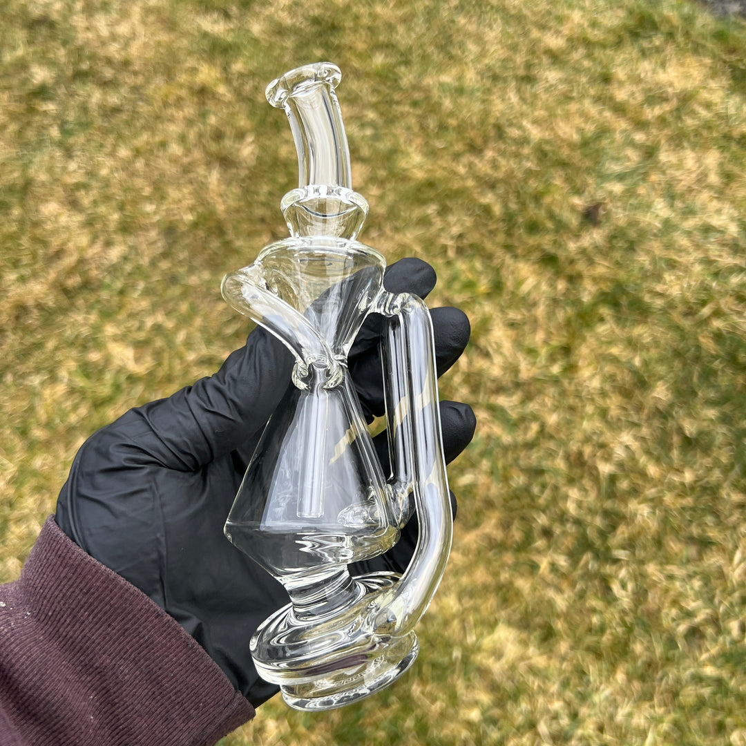 Puffco Peak Clear Recycler Attachment Glass Pipe TG