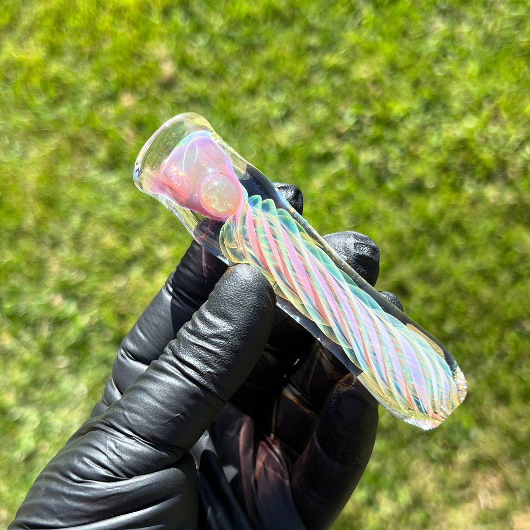 Thick Fume Chillum Glass Pipe Chuck Glass   