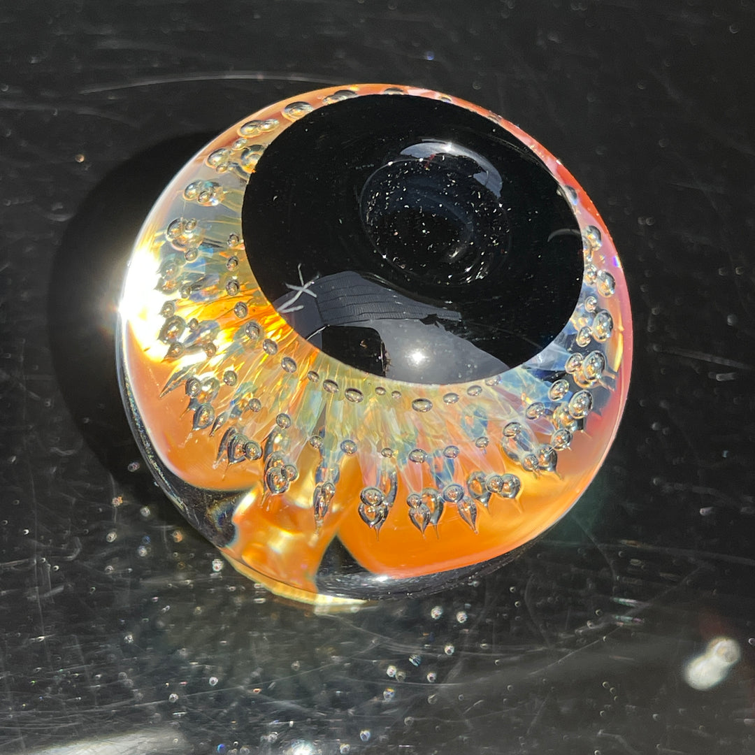 Anemone Marble Pipe Black Glass Pipe Firekist Glass   