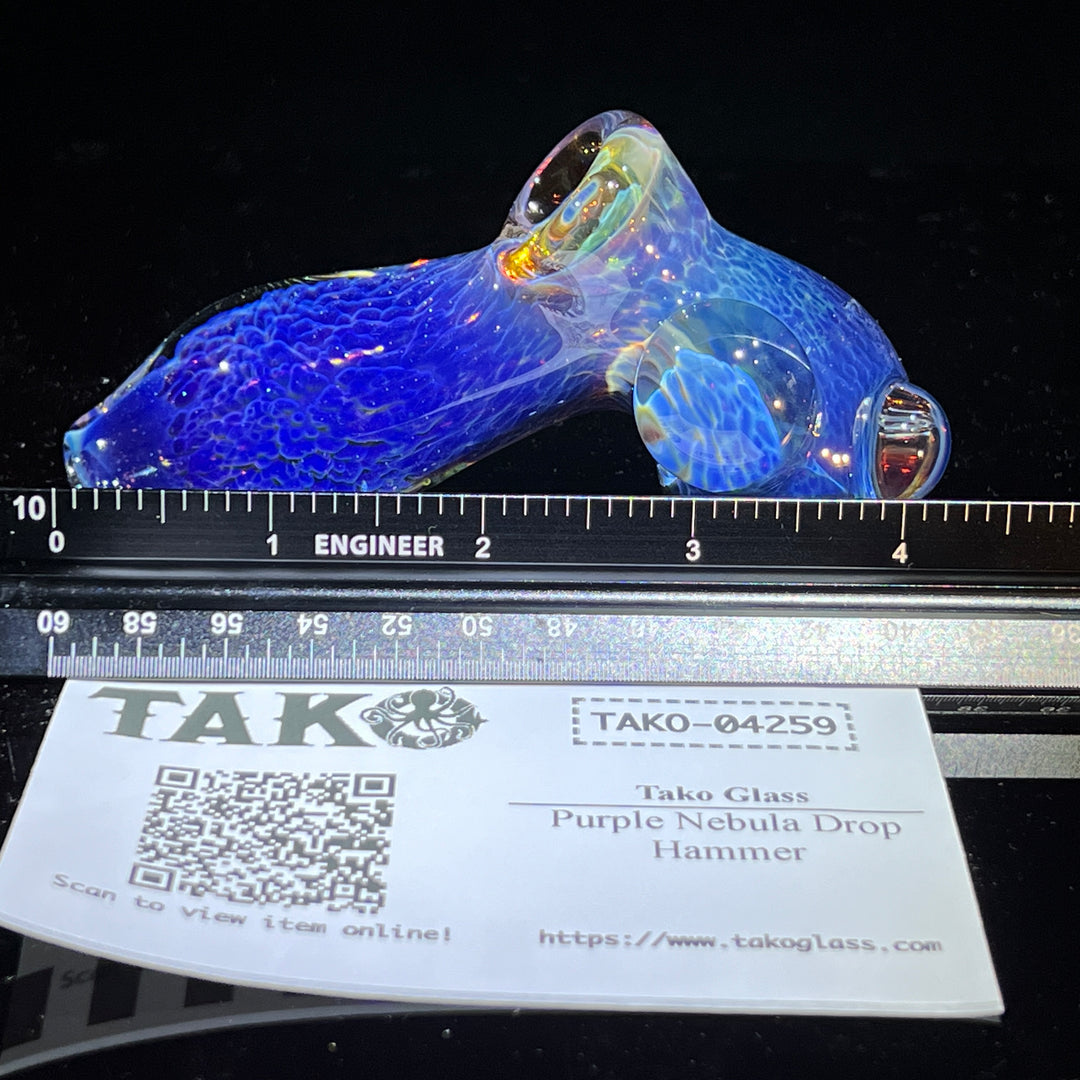 Purple Nebula Drop Hammer Glass Pipe Tako Glass   