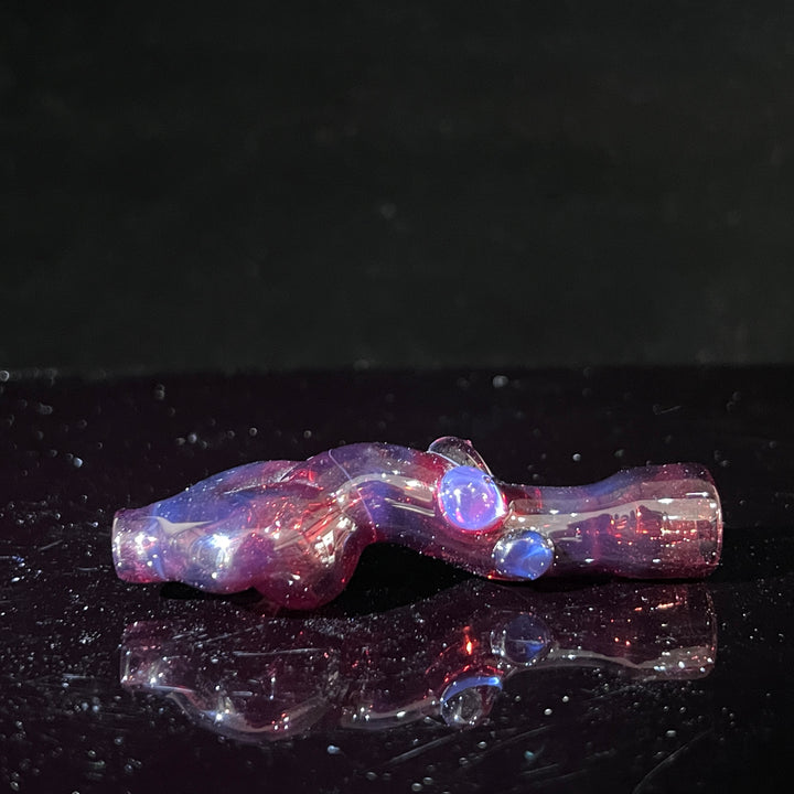 Red Flare Sister Chillum Glass Pipe Sable Haze   