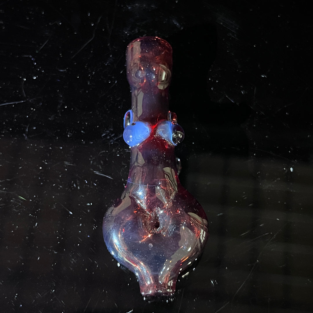 Red Flare Sister Chillum Glass Pipe Sable Haze   