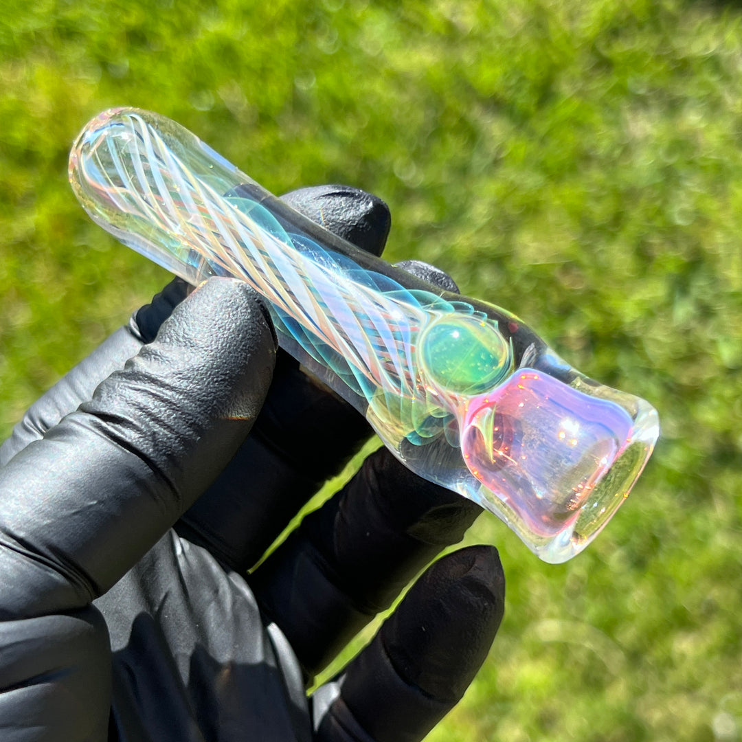 Thick Fume Chillum Glass Pipe Chuck Glass   